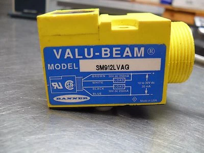  BANNER SM912LVAG VALU-BEAM PHOTOELECTRIC SENSOR - 26186 - Free Ship USA Seller - Image 1 of 4