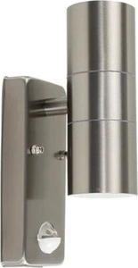 Moderne Edelstahl Up/Down Außen Sicherheitsleuchte mit PIR-Bewegungsmelder - Bild 1 von 6