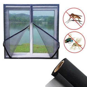 DIY Window Mesh Door Curtain Net Mosquito Fly Bug Insect Screen NEW - Picture 1 of 10