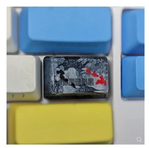 Custom Made Handmade Resin 1.5utab 1.75u Koi Fish Lotus Keycap MK Mechanical - Picture 1 of 8