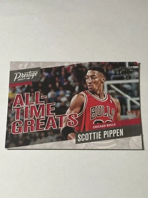 Scottie Pippen 2017-18 Panini Prestige ALL TIME GREATS Insert #7 Chicago Bulls - Image 1 of 2