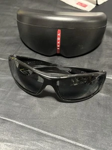 Vintage Y2K Bollé Hustler Wide wrap Sunglasses Black/blk France Made Polarized - Picture 1 of 7
