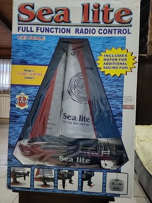 Modellino Sea Lite 1:25 Barca a Vela Radiocomandata 27.095 Mhz - Immagine 1 di 4