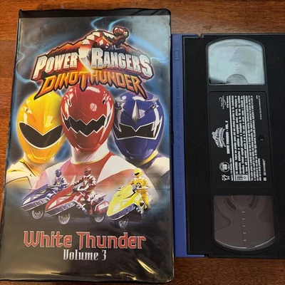 Power Rangers Dino Thunder VHS Tape:  White Thunder Vol. 3  Ships With Tracking - Image 1 of 2