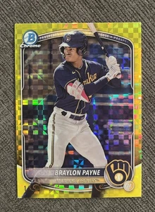 2025 Bowman - Chrome Prospects Braylon Payne #BCP-148 Yellow X-Fractor /75 (RC) - Bild 1 von 2