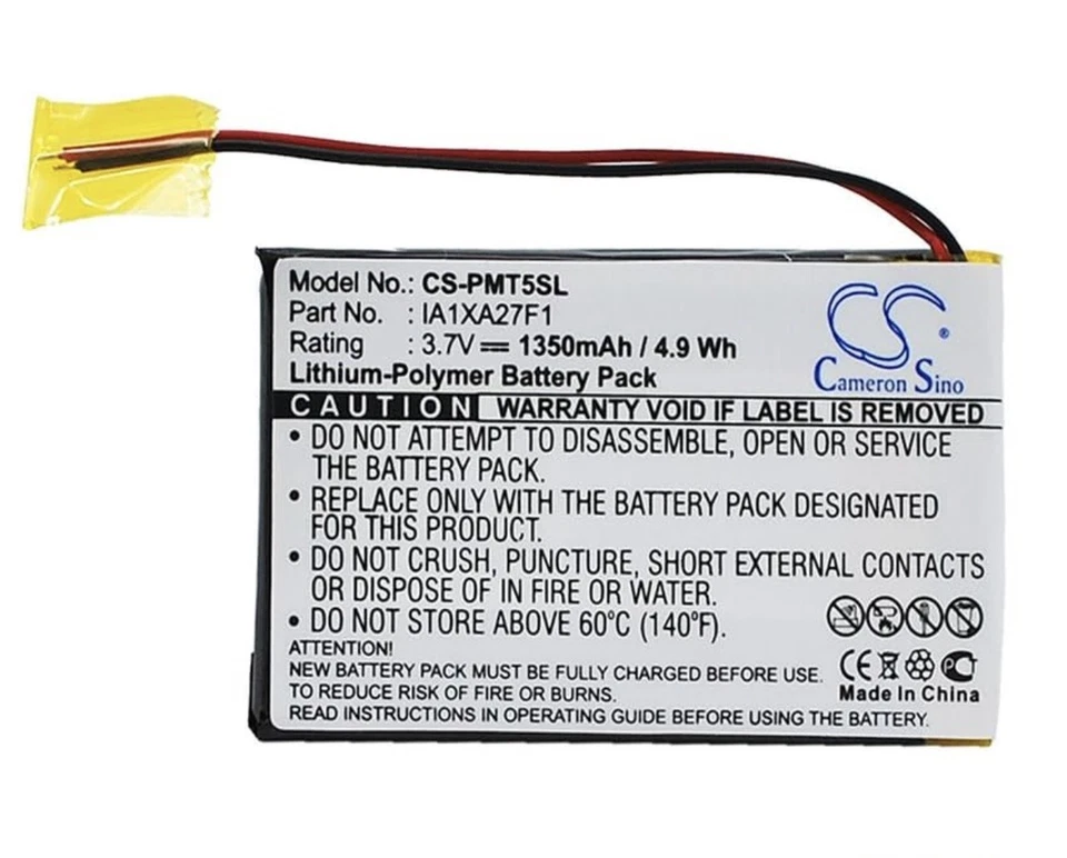 Batería de polímero de litio Cameron Sino 1350 mAh para palma de tungsteno T5 Foto 1 de 1