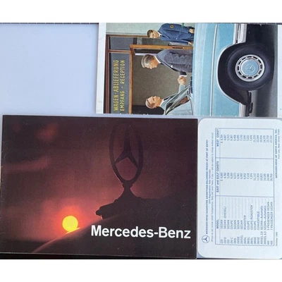1970 Mercedes-Benz Suggested Advertised Delivered Prices And Style Brochures GUC - Image 1 of 4