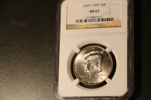 2009-P SMS 50C Kennedy Half Dollar, NGC MS67  Pop 143/92 - Picture 1 of 2