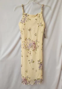 Vestido De Colección City Triangles Juniors 11/12 Nuevo Con Etiquetas Floral Amarillo Fairycore Caprichoso Y2K - Imagen 1 de 14