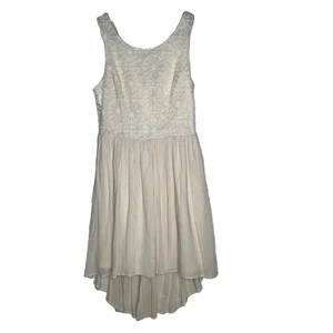 DinaBe lace short elegant dress women small hi-lo fairycore cottagecore romantic - Picture 1 of 9