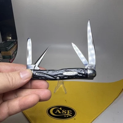 Vintage CASE XX Knife 1940-1964 rough, Black 64047P Stockman Pocket Knife - Image 1 of 4