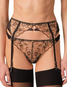 Gossard VIP Fleur De Nuit Suspender Womens Embroidered Sexy Lingerie 21902 - Picture 1 of 27