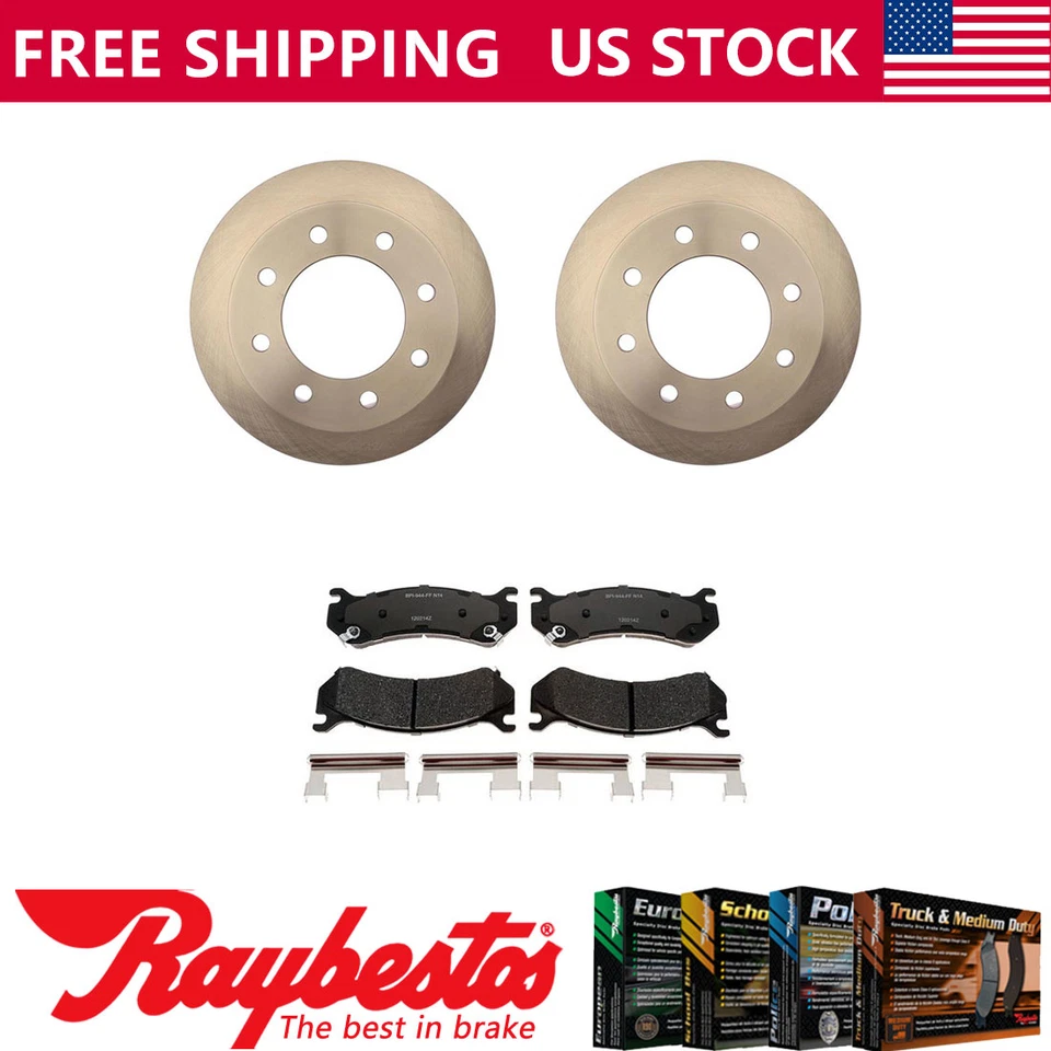 Kit de rotores de freno traseros + pastillas metálicas herrajes para Chevrolet Suburban 2500 2003 Foto 1 de 4