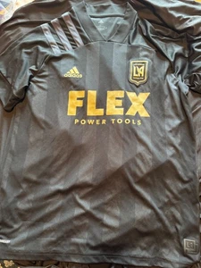 Los Angeles Football Club Soccer Authentic Adidas LAFC Flex Jersey Men's Large - Picture 1 of 12