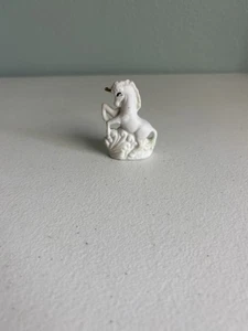 Tiny Porcelain Unicorn with Gold Horn 2.25" - Picture 1 of 5