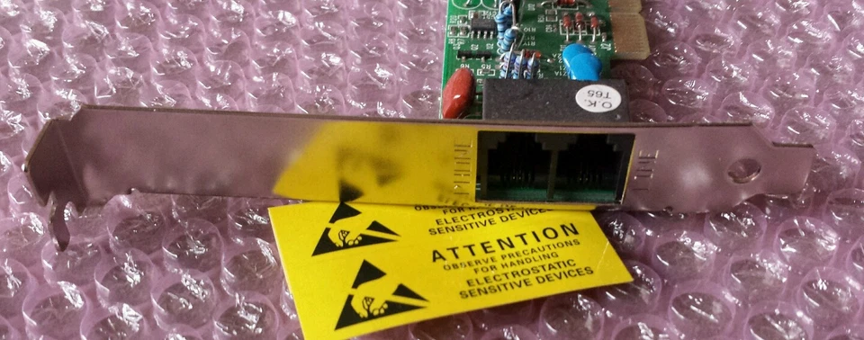 Módem de fax de datos perfil completo ENF656-ESW-MOPR Motorola chipset PCI 56k V.92 GQ968 Foto 1 de 2