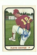 Floyd Chiffer 1981 TCMA Hawaii Islanders signed auto autographed card