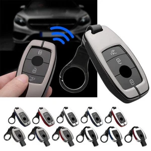Leather Key Case Cover For Mercedes Benz E300 W202 W210 2017 Protector Shell - Picture 1 of 12