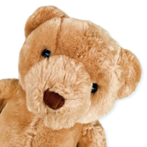 Russ Berrie Amber Teddy Bear Plush Stuffed Animal Tan Soft 14 Inch Vintage