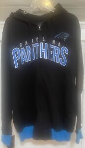 NFL Carolina Panthers Full Zip Black Hoodie XL