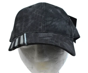 Kryptek Black Camo Outdoor Cap Grand Special Typhon Tactical US Flag Hat OS - Picture 1 of 8