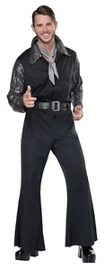 Flashy 70's Style Jumpsuit Disco Adult Costume - Picture 1 of 3