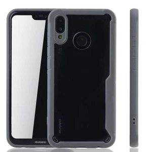Huawei P20 Lite Hybrid Editon Etui na telefon komórkowy Ochrona Case Cover Etui Bumper Szary - Zdjęcie 1 z 4