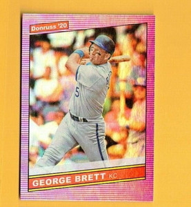 GEORGE BRETT 2020 DONRUSS PINK HOLO #229  Royals