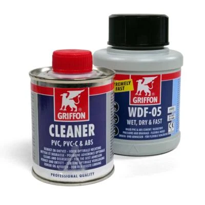 Spar-SET> Griffon Kleber WDF-05, 250g + Cleaner 250ml Poolflex Pool Schlauch - Bild 1 von 4