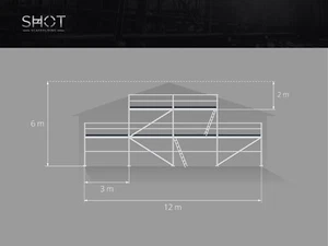 6x12m scaff 74 Giebelgerüst Gerüst NEU Scaffolding Baugerüst OHNE LIEFERKOSTEN - Bild 1 von 7