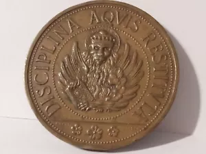 Antike Raimondo Rava Medaille Magistrato Alle Acque Venezia 1922, 50 mm selten - Bild 1 von 22