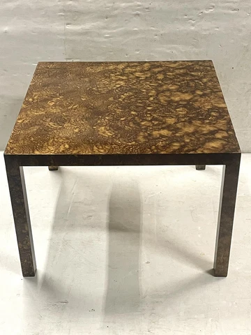 mcm lane faux tortoiseshell parsons table Cover