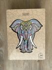 New Sealed ALE-HOP Wooden Elephant Puzzle 89 Pieces Includes Decorative Frame