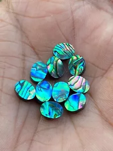 Lote de piedras preciosas sueltas con carcasa de abulón ovalada parte posterior plana ambos lados 8x10 mm a 20x25 mm - Imagen 1 de 6