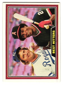 1981 Donruss #537 Best Hitters (George Brett, Rod Carew)