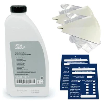 1,5 litros original BMW Lifetime Coolant 87 anticongelante del radiador concentrado SET