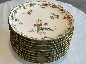 11 ART DECO JEAN POUYAT J.P. LIMOGES W G & Co PLATES FRANCE HAND PAINTED RARE!! - Picture 1 of 12