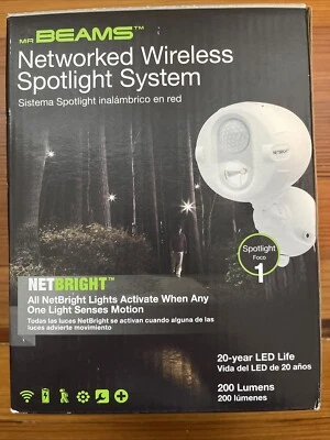 MR BEAMS Netbright  MBN340 LED MOTION DETECTOR SENSOR LIGHT Networked Wireless - Image 1 of 4