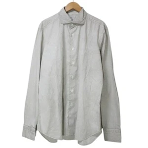 Barba Shirt Long Sleeve Large size overdyed Horizonal collar 44 17 1 2 3L Used 6 - Picture 1 of 9