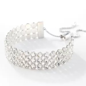 Swarovski Touchstone Crystal Out and About Bracelet, Rhodium - Picture 1 of 3