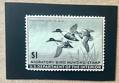 U.S. #RW12 VF O.G.    Catalog $45.00 - Image 1 of 2