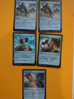 Banner x5  MTG Card.  KTK FOILS  only  Sultai, Mardu, Jeskai & Temur x2 Artifact - Image 1 of 4