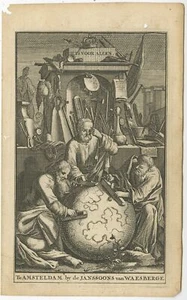 Antique Frontispiece of 'Iets voor Allen' by St. Clara (1717) - Picture 1 of 1