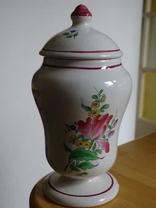 LUNEVILLE POT A PHARMARCIE FAIENCE REVERBERE ht 19 cm - Picture 1 of 7
