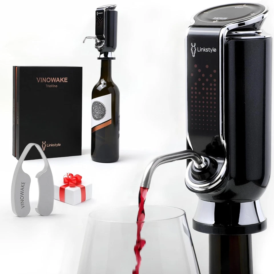 Aireador de vino eléctrico, dispensador y sellador al vacío: un lujoso sistema 3 - Image 1 of 4