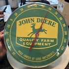JOHN DEERE -- Thermometer Face 12" Sign -- QUALITY FARM EQUIPTMENT -- 4 Leg Deer