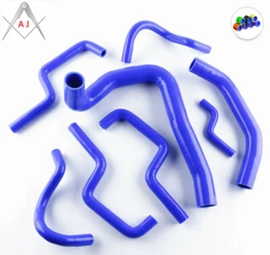 Blue For Holden Commodore VL 3.0l V6 86-88 SILICONE RADIATOR COOLANT HOSE KIT - Foto 1 di 11