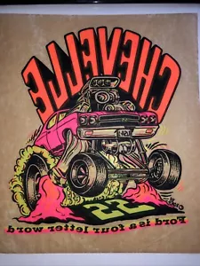 T-SHIRT Vintage Roach 1969's Muscle Chevelle SS USA-1 Iron-On Transfer - Foto 1 di 4