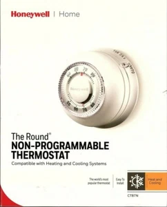 Honeywell Die Rund Non-Programmable Thermostat 9.4cm W X 4.8cm D - Bild 1 von 2