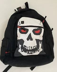 BODYRAGE Skull Backpack Black Canvas Unisex Travel School New - Picture 1 of 8